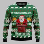 Keep Your Holiday Diet Balanced Ugly Christmas Sweater
