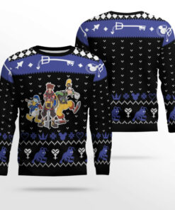Kingdom Hearts Trio Holiday Ugly Christmas Sweater