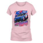 Kyle Larson Hendrick Motorsports Team Collection Pink Car T-Shirt