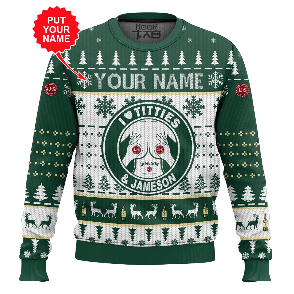 LONG071024JSDKD-MK5.jpg Custom Name Jameson Titties Funny Ugly Sweater
