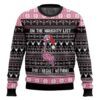 Flamingo Naughty List Ugly Christmas Sweater