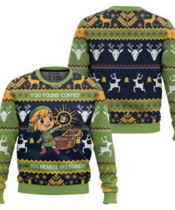 Legend Of Zelda Coffeee Ugly Sweater 2 Legend Of Zelda Coffeee Ugly Sweater