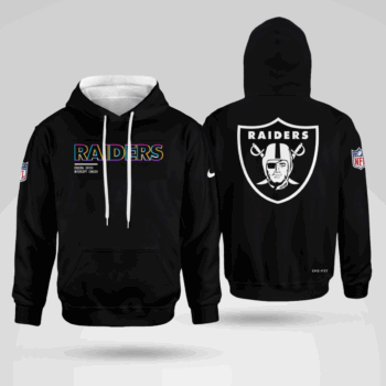 Las Vegas Raiders Black 2025 Crucial Catch Sideline Standard Issue Hoodie