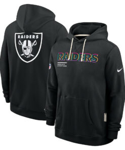 Las Vegas Raiders Black 2025 Crucial Catch Sideline Standard Issue Hoodie