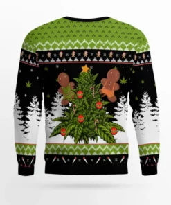 Let's Get Baked 420 Marijuana Christmas Ugly Sweater 2 Let’s Get Baked 420 Marijuana Christmas Ugly Sweater