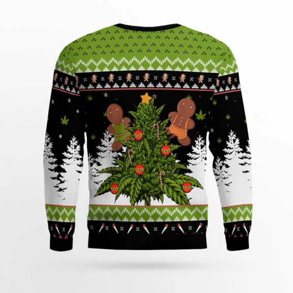 Let’s Get Baked 420 Marijuana Christmas Ugly Sweater Let’s Get Baked 420 Marijuana Christmas Ugly Sweater
