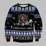 Lite Christmas Vibes Skull Ugly Christmas Sweater
