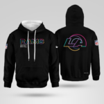 Los Angeles Rams Black 2025 Crucial Catch Hoodie