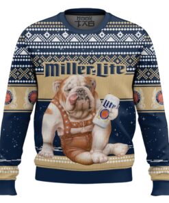 Miller Lite Bulldog Ugly Sweater
