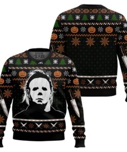 Michael Myers Ugly Christmas Sweater, Halloween Ugly Christmas Sweater 2 Michael Myers Ugly Christmas Sweater, Halloween Ugly Christmas Sweater