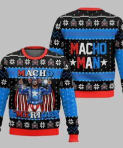 Macho Merica Ugly Christmas Sweater