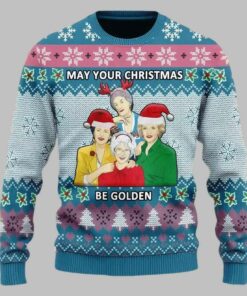 May Your Christmas Be Golden Ugly Christmas Sweater