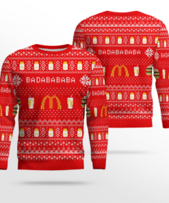 McDonald’s Ba Da Ba Ba Ba 2025 Ugly Christmas Sweater