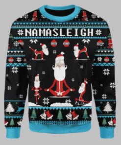 Merry Christmas Gearhomies Namasleigh Santa Ugly Christmas Sweater