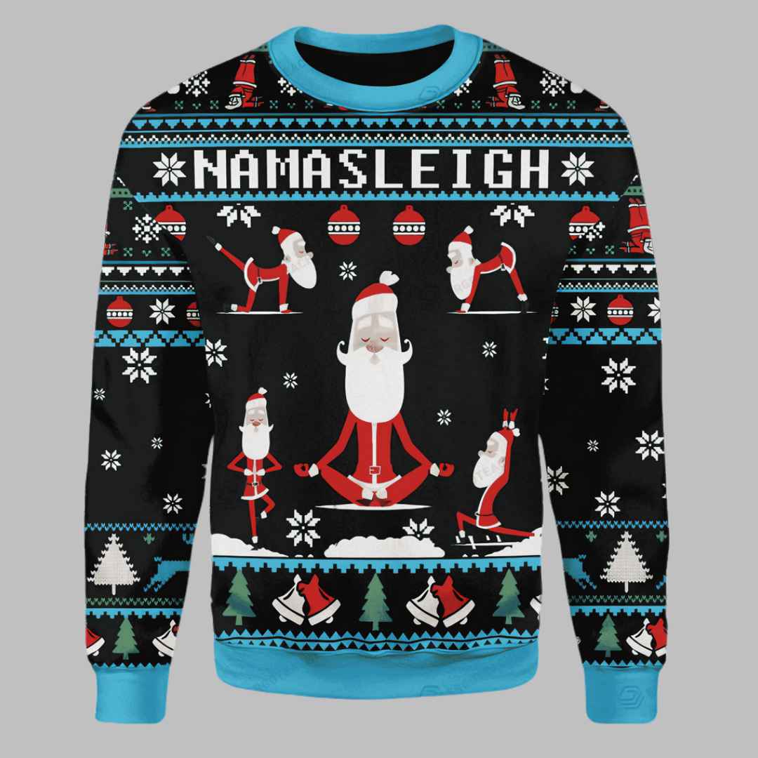Merry Christmas Gearhomies Namasleigh Santa Ugly Christmas Sweater Merry Christmas Gearhomies Namasleigh Santa Ugly Christmas Sweater