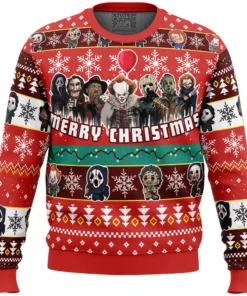 Merry Christmas Nightmares of Halloween Ugly Christmas Sweater