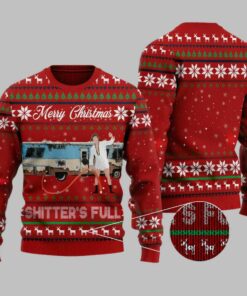 Merry Christmas Shitters Full Vacation Ugly Christmas Sweater