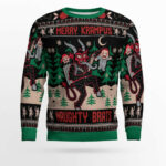 Merry Krampus Naughty Brats Christmas Ugly Sweater