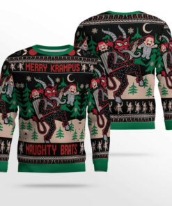 Merry Krampus Naughty Brats Christmas Ugly Sweater