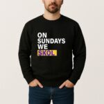 Minnesota Vikings Jj Mccarthy On Sundays We Skol T Shirt