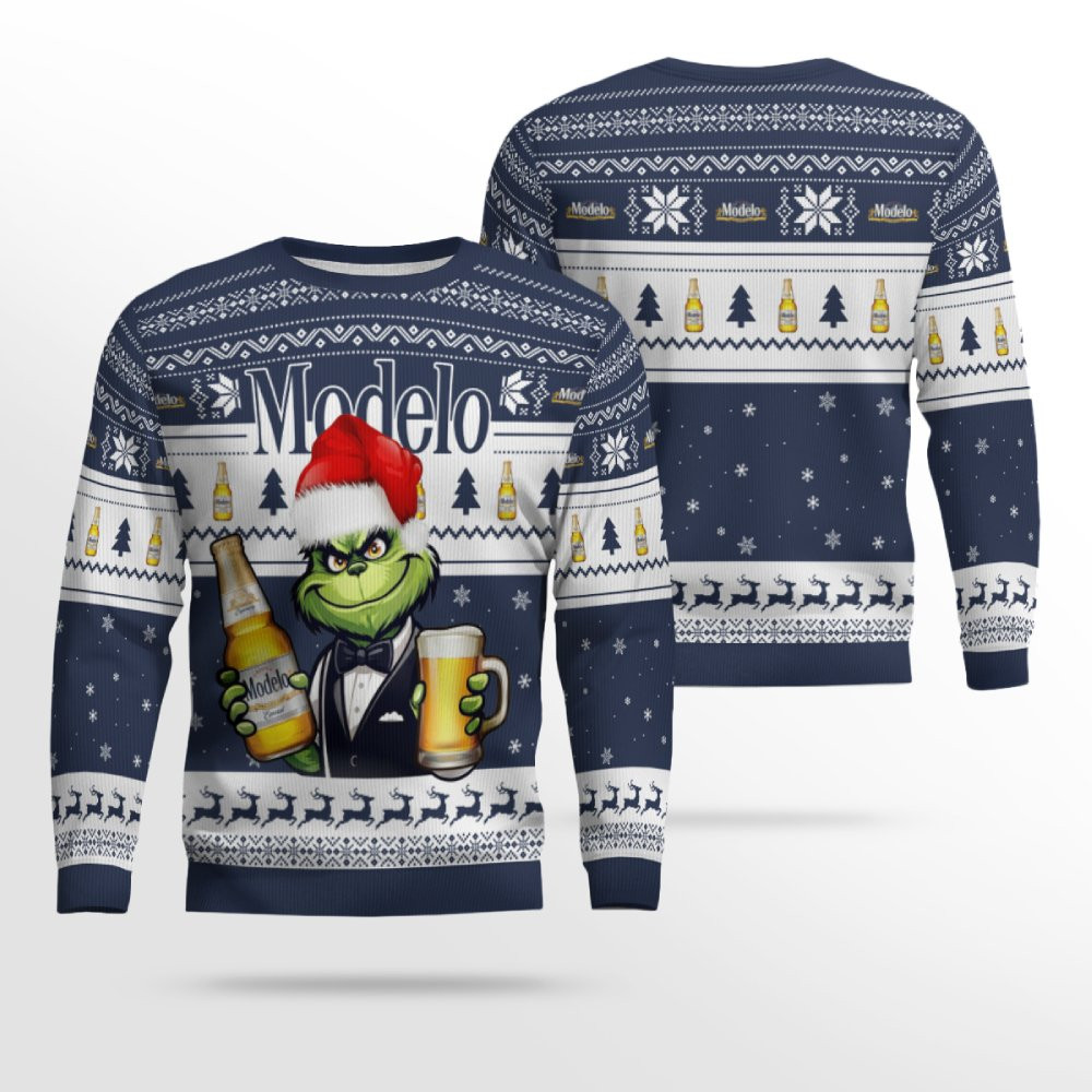 Modelo Grinch Christmas Ugly Sweater