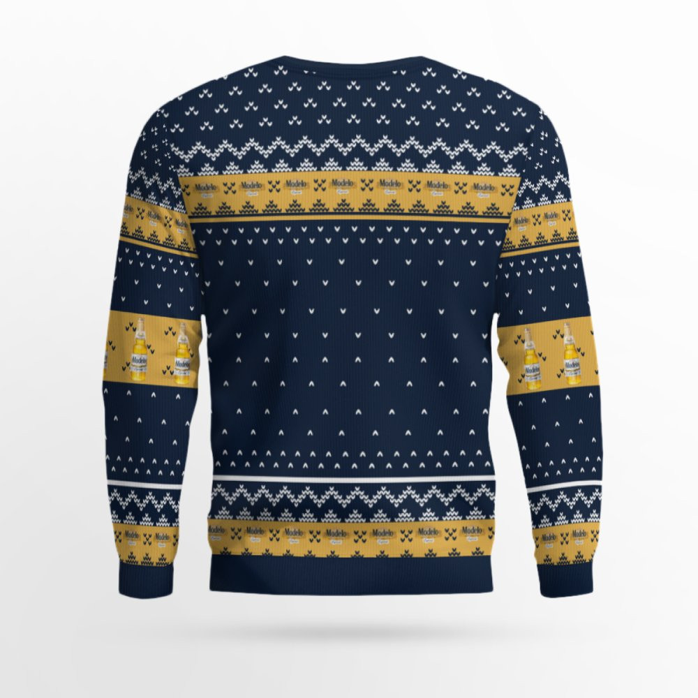 Modelo Makes Me Happy Ugly Sweater 2 Modelo Makes Me Happy Ugly Sweater