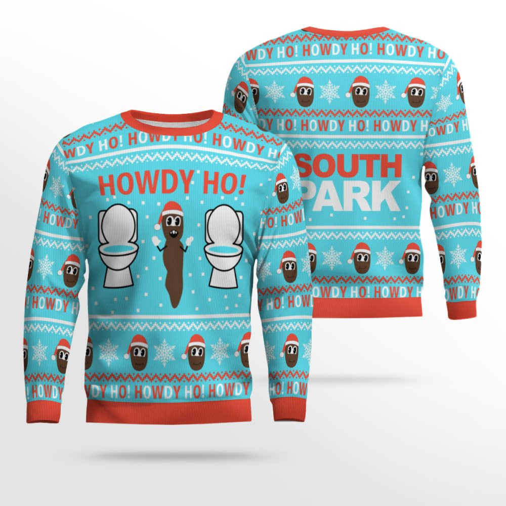 Mr Hankey Howdy Ho Ugly Christmas Sweater