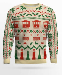 Muni Icons of San Francisco Holiday Christmas Ugly Sweater