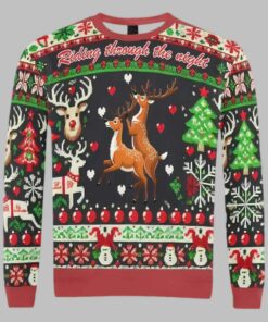 Naughty Reindeer Ugly Christmas Sweater