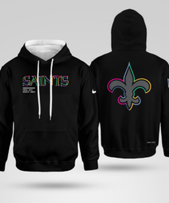 New Orleans Saints Black 2025 Crucial Catch Sideline Standard Issue Hoodie