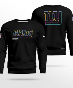 New York Giants Black 2025 Crucial Catch Sideline Standard Issue Hoodie