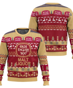 Olde English 800 Malt Liquor Ugly Christmas Sweater 2 Olde English 800 Malt Liquor Ugly Christmas Sweater
