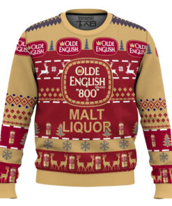 Olde English 800 Malt Liquor Ugly Christmas Sweater