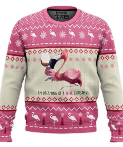 Pink Flamingo Ugly Christmas Sweater