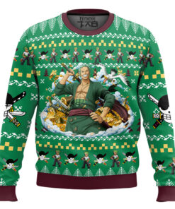 Zoro One Piece Ugly Christmas Sweater