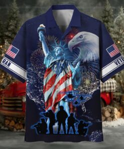 American Pride 4th Of July US Veteran Hawaii Shirt