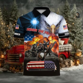 Honor The Fallen Polo And Hawaii Shirt