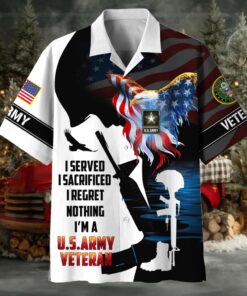 I Served I Sacrificed I Regret Nothing I Am A US Veteran Hawaii Shirt