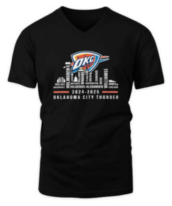 Oklahoma City Thunder Skyline 2024-2025 T-Shirt