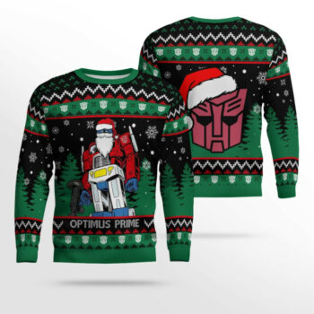 Optimus Prime Transformers Ugly Sweater