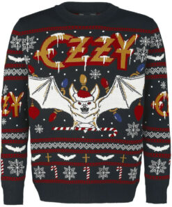 Ozzy Osbourne Multicolour Holiday Christmas Ugly Sweater