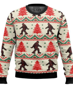 Amazing Bigfoot Ugly Christmas Sweater