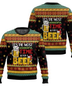 The Most Wonderful Time For A Beer Ugly Christmas Sweater 2 The Most Wonderful Time For A Beer Ugly Christmas Sweater
