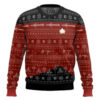3D S.T The Next Generation 1987 Red Ugly Christmas Ugly Sweater