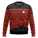 3D S.T The Next Generation 1987 Red Ugly Christmas Ugly Sweater