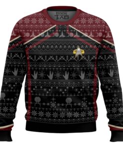 3D S.T Picard 2020 Red Ugly Christmas Ugly Sweater