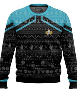 3D S.T Picard 2020 Blue Ugly Christmas Ugly Sweater