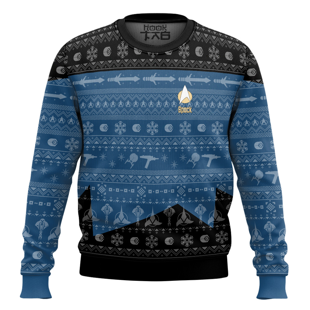 P7235596025944-mk2.jpg 3D S.T The Next Generation 1987 Blue Ugly Christmas Custom Name Ugly Sweater