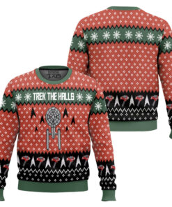 3D S.T Trek The Halls Christmas Edition Ugly Sweater 2 3D S.T Trek The Halls Christmas Edition Ugly Sweater