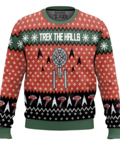 3D S.T Trek The Halls Christmas Edition Ugly Sweater